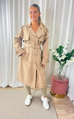 New ❤️ Unscripted Beige Longline Trench ???? Coat ????