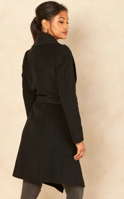 Promo ???? Anastasia Fashions Black Belted Wrap Wool Winter ???? Coat ???? -De La Creme Fashions Shop unnamed file 617