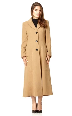 Discount ✨ Anastasia Fashions Camel Long Winter ???? Coat In Wool & Cashmere Blend ????