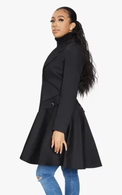 Promo ???? De La Creme Fashions Spring/Summer Fit And Flare Skater ???? Coat (Black) ???? -De La Creme Fashions Shop unnamed file 733