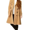Deals ???? De La Creme Fashions Amber Camel Double Breasted Trench ???? Coat ????