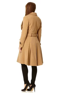 Deals ???? De La Creme Fashions Amber Camel Double Breasted Trench ???? Coat ???? -De La Creme Fashions Shop unnamed file 737