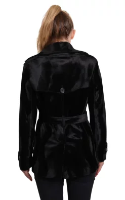 Deals ???? De La Creme Fashions Selene Black Ponyskin Belted Pea ???? Coat ???? -De La Creme Fashions Shop unnamed file 740