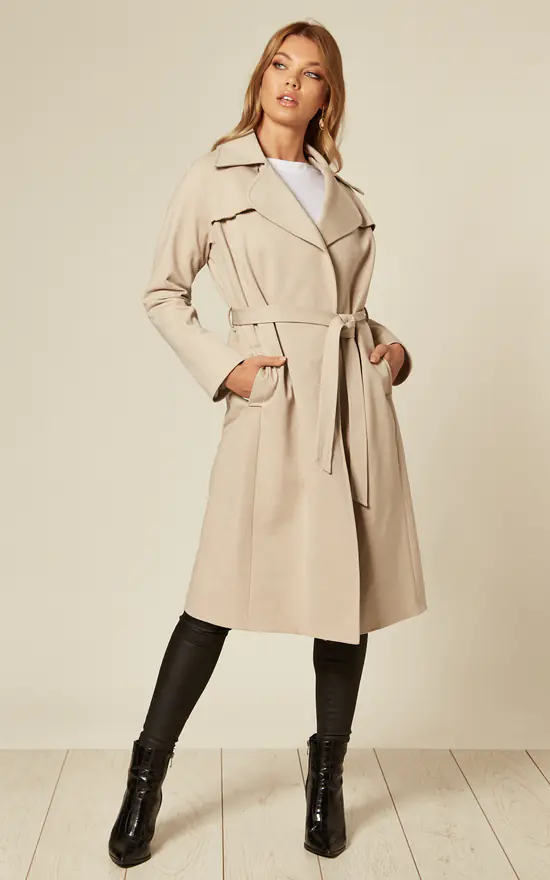 Deals ???? De La Creme Fashions Louise Stone Wrap Around Duster Trench ???? Coat ???? 4 Deals ???? De La Creme Fashions Louise Stone Wrap Around Duster Trench ???? Coat ???? - Image 2