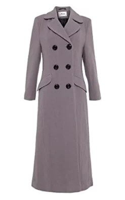 Best Pirce ✔️ De La Creme Fashions Megan Silver Double Breasted Long ???? Coat ???? -De La Creme Fashions Shop unnamed file 767