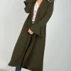 Promo ???? Oops Fashion Frill Sleeve Midi Trench Jacket In Khaki ???? -De La Creme Fashions Shop unnamed file 778