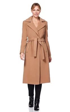 Coupon ???? Anastasia Fashions Camel Wool And Cashmere ???? Coat With Belt ✔️