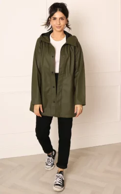 Coupon ✔️ One Nation Clothing Rubberised Matte Hooded Raincoat Mac In Khaki Green ???? -De La Creme Fashions Shop unnamed file 795