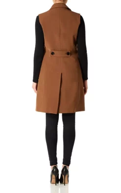 Brand new ???? De La Creme Fashions Sofia Brown Sleeveless Blazer Mac ???? 7 Brand new ???? De La Creme Fashions Sofia Brown Sleeveless Blazer Mac ???? -De La Creme Fashions Shop unnamed file 805