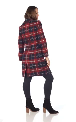 Budget ???? De La Creme Fashions Kimberley Red Tartan Check Double Breasted ???? Coat ???? -De La Creme Fashions Shop unnamed file 819
