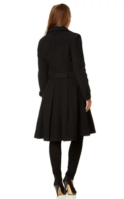 Coupon ⌛ De La Creme Fashions Amber Black Double Breasted Trench ???? Coat ???? -De La Creme Fashions Shop unnamed file 831