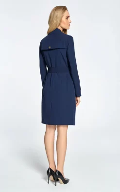 Top 10 ???? MOE Navy Blue Classic Single Breasted Trench ???? Coat With Belted Cuffs ???? -De La Creme Fashions Shop unnamed file 839