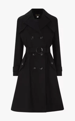 Outlet ⌛ De La Creme Fashions Double Breasted Trench Mac ???? Coat In Black ⌛ -De La Creme Fashions Shop unnamed file 843