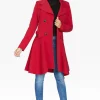 Best deal ???? De La Creme Fashions Spring/Summer Fit And Flare Skater ???? Coat (Red) ✨