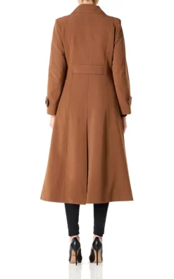 Promo ???? De La Creme Fashions Phoebe Brown Button Down Long Mac ???? -De La Creme Fashions Shop unnamed file 850