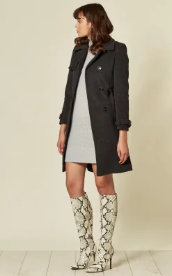 Hot Sale ???? De La Creme Fashions Piper Grey Wool Blend Trench ???? Coat ⭐ -De La Creme Fashions Shop unnamed file 857