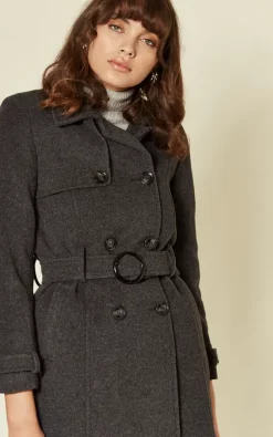 Hot Sale ???? De La Creme Fashions Piper Grey Wool Blend Trench ???? Coat ⭐ -De La Creme Fashions Shop unnamed file 858