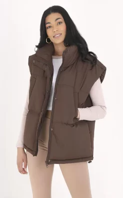 Best reviews of ???? IKRUSH Issa Faux Leather Jacket With Zip Detail In Choc Brown ✨