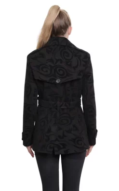 Best deal ???? De La Creme Fashions Grey Tribal Print Belted Pea ???? Coat ???? -De La Creme Fashions Shop unnamed file 861