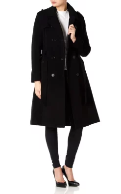 Wholesale ???? De La Creme Fashions Natasha Black Military Trench ???? Coat ????