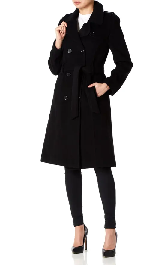 Wholesale ???? De La Creme Fashions Natasha Black Military Trench ???? Coat ???? 4 Wholesale ???? De La Creme Fashions Natasha Black Military Trench ???? Coat ???? - Image 2