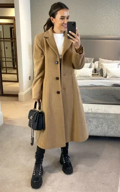 Hot Sale ???? Anastasia Fashions Anastasia Camel Wool Cashmere Winter Full Length ???? Coat ????