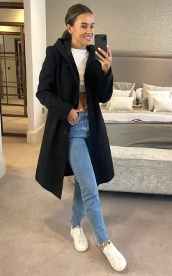 Brand new ???? Anastasia Fashions Anastasia Black Faux Wool Winter Hooded ???? Coat ???? -De La Creme Fashions Shop unnamed file 905