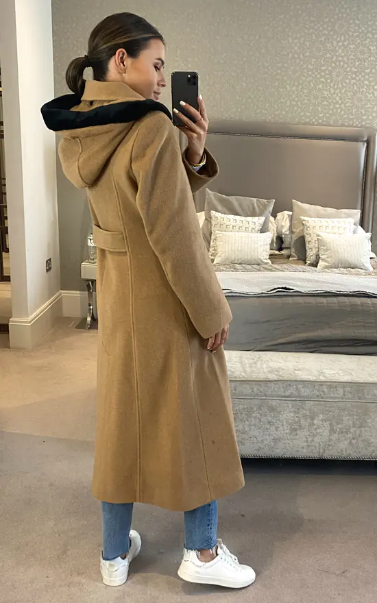 Cheap ❤️ Anastasia Fashions Anastasia Camel Detachable Hooded Wool Cashmere Winter ???? Coat ???? 6 Cheap ❤️ Anastasia Fashions Anastasia Camel Detachable Hooded Wool Cashmere Winter ???? Coat ???? - Image 4
