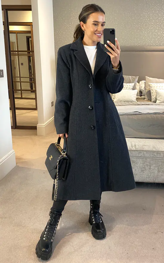 New ???? Anastasia Fashions Anastasia Grey Wool Cashmere Winter Full Length ???? Coat ???? 3 New ???? Anastasia Fashions Anastasia Grey Wool Cashmere Winter Full Length ???? Coat ????