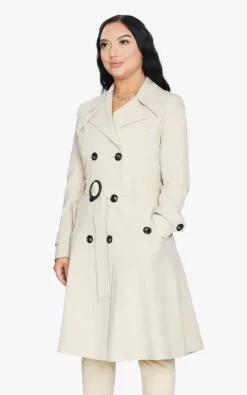 Flash Sale ???? De La Creme Fashions Spring/Summer Double Breasted Trench Mac ???? Coat (Stone) ???? -De La Creme Fashions Shop unnamed file 921