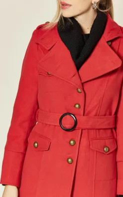 Cheap ???? De La Creme Fashions Naomi Red High Neck Belted ???? Coat ???? -De La Creme Fashions Shop unnamed file 926