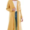 Brand new ???? Oops Fashion Long Open Front Jacket In Mustard ????