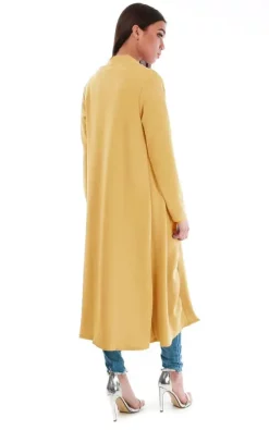 Brand new ???? Oops Fashion Long Open Front Jacket In Mustard ???? -De La Creme Fashions Shop unnamed file 946