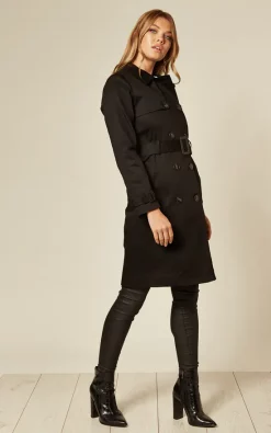 Cheapest ✨ De La Creme Fashions Alexis Black Trench ???? Coat ???? -De La Creme Fashions Shop unnamed file 952