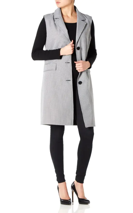 Deals ✔️ De La Creme Fashions Sofia ???? Dogtooth Sleeveless Blazer Mac ⭐ 3 Deals ✔️ De La Creme Fashions Sofia ???? Dogtooth Sleeveless Blazer Mac ⭐