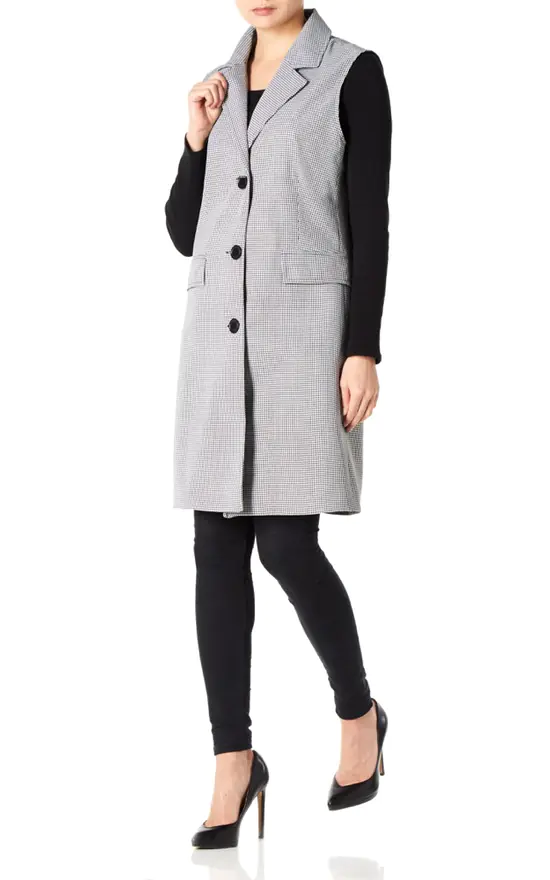Deals ✔️ De La Creme Fashions Sofia ???? Dogtooth Sleeveless Blazer Mac ⭐ 4 Deals ✔️ De La Creme Fashions Sofia ???? Dogtooth Sleeveless Blazer Mac ⭐ - Image 2