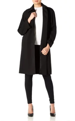 Buy ⭐ De La Creme Fashions Monica Black Oversized Swing ???? Coat ????