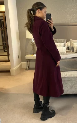 Budget ???? Anastasia Fashions Anastasia Burgandy Wool & Cashmere Military Winter ???? Coat ???? -De La Creme Fashions Shop unnamed file 963