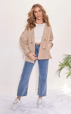 Best deal ???? LILY LULU FASHION Ruched Sleeved Collared Waist Belted Button Down Trench Shacket Beige ???? -De La Creme Fashions Shop unnamed file 966