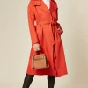 Promo ???? De La Creme Fashions Louise Red Wrap Around Duster Trench ???? Coat ⌛ -De La Creme Fashions Shop unnamed file 968