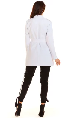 Best Pirce ???? AWAMA Bound Trench Jacket With Gold Buttons In White ???? -De La Creme Fashions Shop unnamed file 974