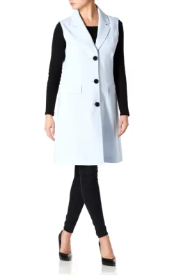 Brand new ✔️ De La Creme Fashions Sofia Light Blue Sleeveless Blazer Mac ✨ -De La Creme Fashions Shop unnamed file 981