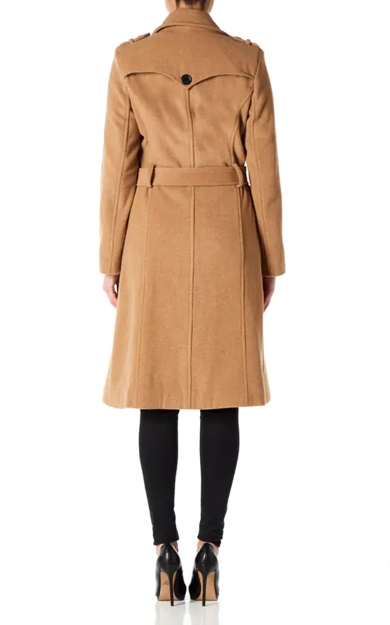 Budget ???? De La Creme Fashions Natasha Camel Military Trench ???? Coat ???? 4 Budget ???? De La Creme Fashions Natasha Camel Military Trench ???? Coat ???? - Image 2