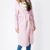 Deals ⌛ Want That Trend Longline ???? Coat With Faux Fur Trim In Dusky Pink ???? -De La Creme Fashions Shop unnamed file 999